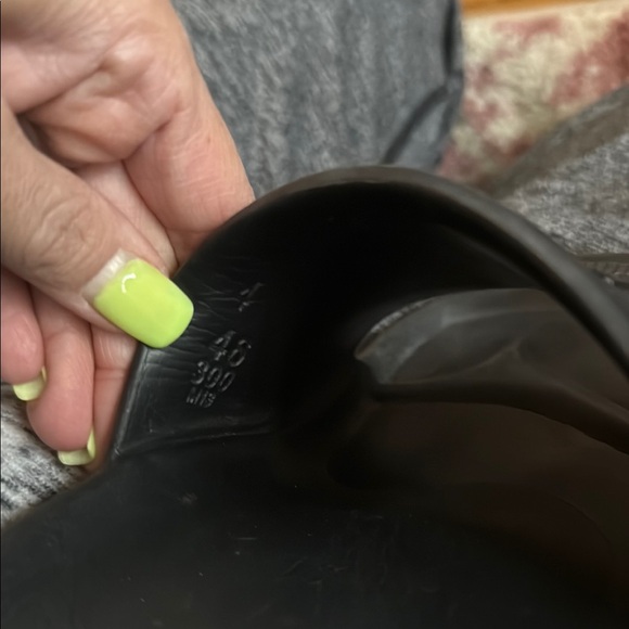 Black Birkenstock Slide Sandals - Picture 7 of 8